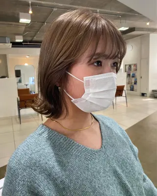 ミディアム I nagiのヘアスタイル
