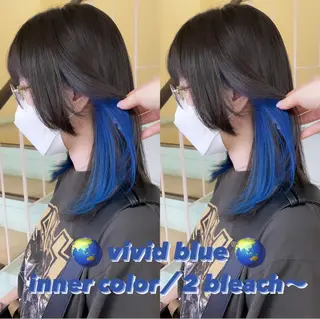 カラー 渋谷:インナーカラー ／🍒エリカ🍒のヘアスタイル