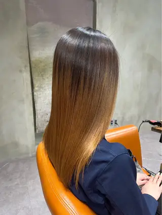セミロング GIFT 西宮北口店 【ギフト】所属・石山  健太 /縮毛矯正/髪質改善のヘアスタイル