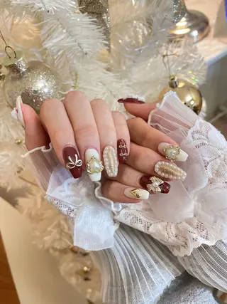 ネイル 23時まで❤︎韓国、 ワンホンネイルのネイルデザイン