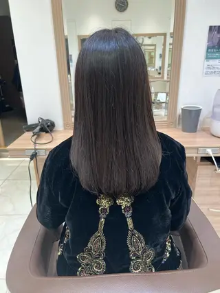 セミロング 顔周り/韓国レイヤー junkaのヘアスタイル