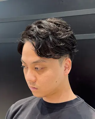 パーマ メンズ GO TODAY シェアサロン心斎橋edel店所属・【メンズ特化美容師】 岩城　昇悟のヘアスタイル