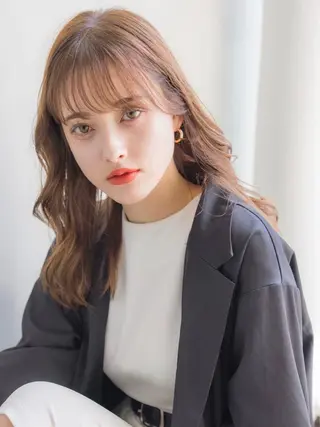 セミロング カラー カラー系/カット特化 🟠オオタキマサシのヘアスタイル