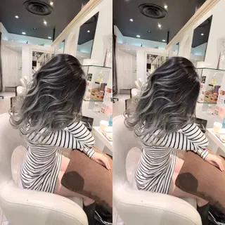 セミロング カラー hair &eye LAWE.店長のヘアスタイル