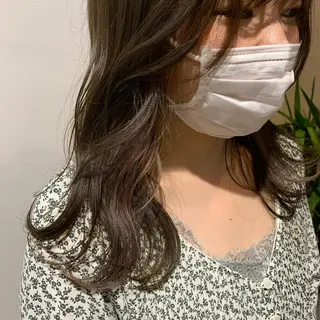 セミロング カラー "小顔カット" Fuko.のヘアスタイル