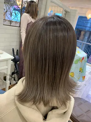 セミロング カラー Reb_keiji 👑小倉圭司のヘアスタイル
