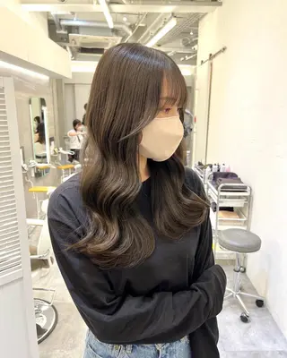 ロング カラー ヘアアレンジ レイヤー/透明感 🍃鈴木裕介のヘアスタイル