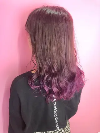 ミディアム カラー _WHITE高槻所属・_WHITE高槻店 yusukeのヘアスタイル