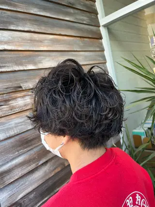 パーマ メンズ こじま しょういちのヘアスタイル