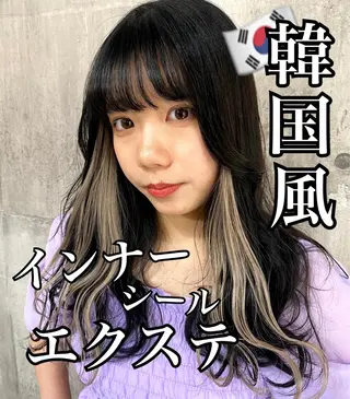 セミロング カラー SHURI❤️🔥 中/韓mix ♡のヘアスタイル