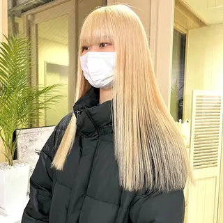 カラー 渋谷🎨エクステ× ブリーチ特化🎨レンのヘアスタイル