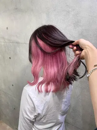 ミディアム カラー 髪質改善/ブリーチ /長山遼太郎のヘアスタイル