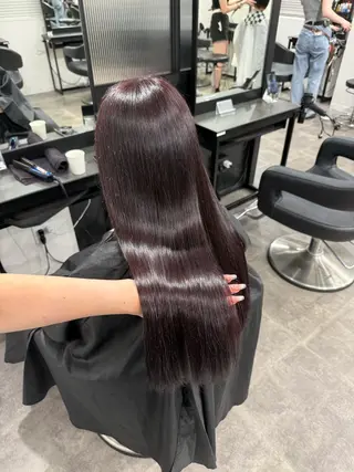 ロング カラー ヘアアレンジ 💗暖色特化ピンク/ 赤髪💗HARUNAのヘアスタイル