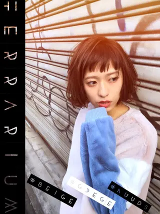 ショート カラー パーマ LOWG inTOWVALLEY所属・Hikaru Takahashiのヘアスタイル