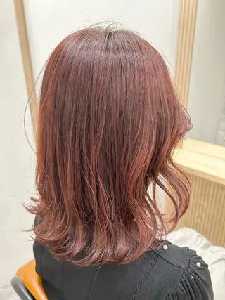 ミディアム カラー 顔まわりカット/ボブ /🧁とーこ🧁のヘアスタイル