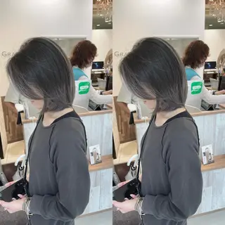 ミディアム Y Uのヘアスタイル