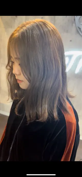 ミディアム カラー ヘアアレンジ 🐹ブリーチ/ボブ /韓国ヘア/蓮🐹のヘアスタイル