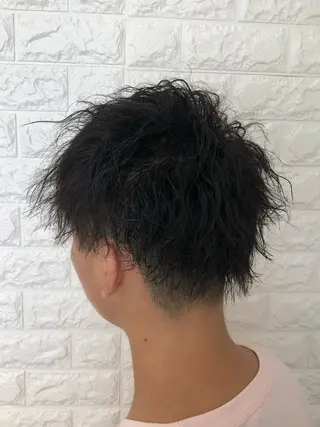 ショート パーマ メンズ 北脇 健治のヘアスタイル