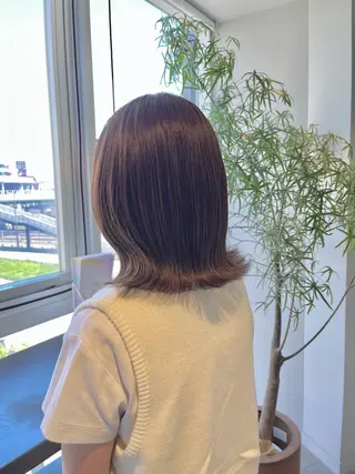 ミディアム カラー AKARI🌟ボブ/ ハイライト/似合わせのヘアスタイル