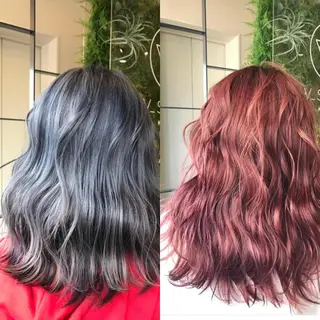 セミロング カラー Hanna by W_SALONのヘアスタイル