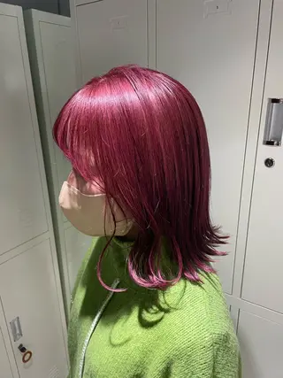 ミディアム カラー ayano / 透明感・くすみカラーのヘアスタイル