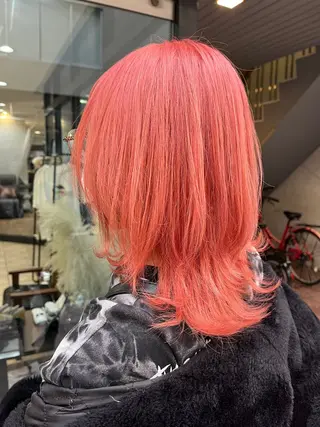 セミロング BUCKS所属・坂谷 BUCKS/縮毛矯正のヘアスタイル