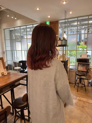 ミディアム 中村 空のヘアスタイル