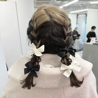 ヘアアレンジ 梅田/美髪カラー/ ガーリー🎀/Noeのヘアスタイル