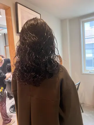 ミディアム パーマ ミディアムパーマ /癖毛パーマのヘアスタイル