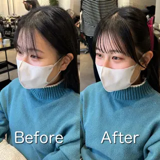 ミディアム ❤️ショートカット ・顔周りカット❤️のヘアスタイル