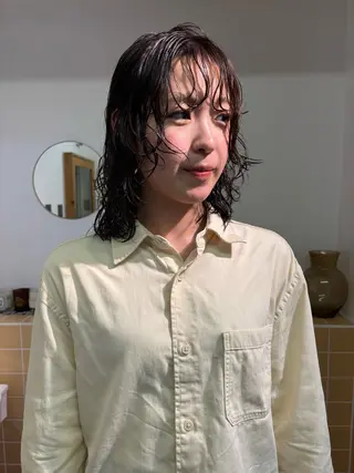 ミディアム カラー sakura🌸 レイヤー/韓国ヘアのヘアスタイル