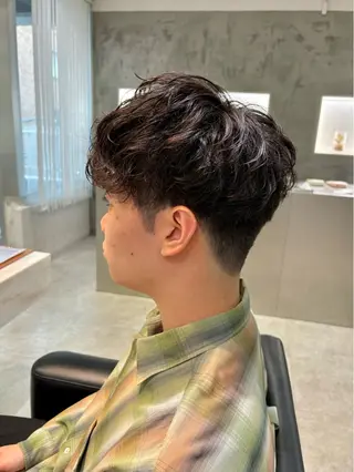 ショート パーマ メンズ サソウ ユリエ🥥のヘアスタイル