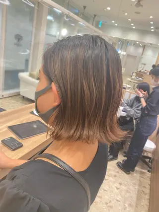 ショート カラー パーマ 🌿レイヤー/髪質 改善/🌿JINのヘアスタイル