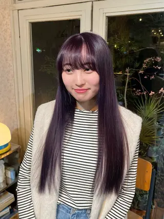 ロング カラー chikashitsu所属・Junmi/ﾁｶｼﾂ /堀江のヘアスタイル