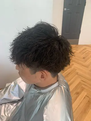 ショート カラー パーマ メンズ 💇メンズパーマ💇 木村賢司のヘアスタイル