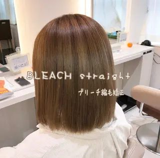ショート パーマ 安井　昴 💫ブリーチ縮毛矯正のヘアスタイル