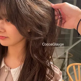 ロング カラー ren ボブロブ/ミディアムのヘアスタイル