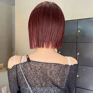 ショート カラー なな/ICI/レイヤ ーパーマ/ボブのヘアスタイル