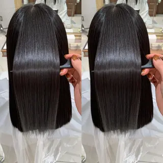 セミロング 盛れる韓国ヘア♡ 🌻鈴木花🌈のヘアスタイル