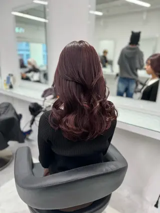 ロング カラー ヘアアレンジ ブリーチ無し透明感 🕊AZUSAのヘアスタイル