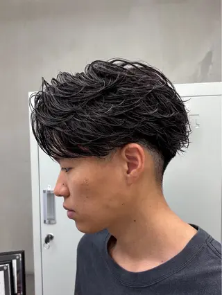 ショート パーマ メンズ 松井 生のヘアスタイル