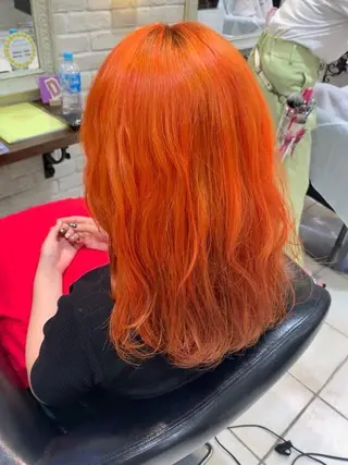 セミロング カラー 韓国風ヘア♡ runaのヘアスタイル