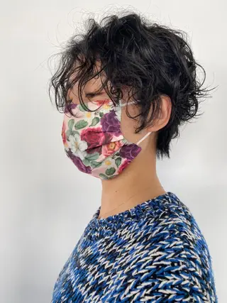 ショート パーマ steed tokyo所属・KOOKI スティードトーキョーのヘアスタイル