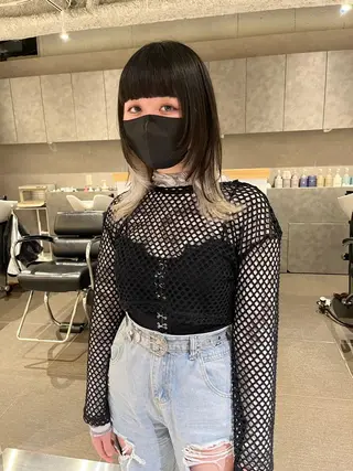 セミロング カラー ショート/パーマ/ カラー/FUKOのヘアスタイル