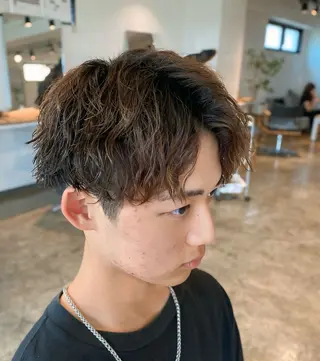 ショート パーマ メンズ メンズパーマ 特化/中川拓也のヘアスタイル