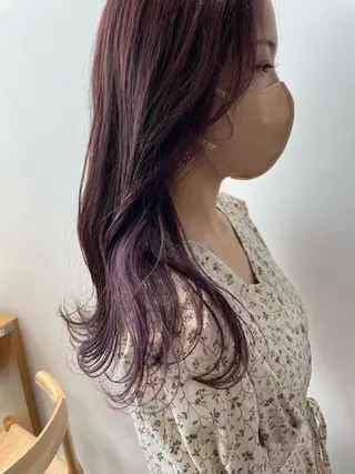 ロング カラー gotoday　shaire　saron所属・miu. ボブ/透け感カラーのヘアスタイル