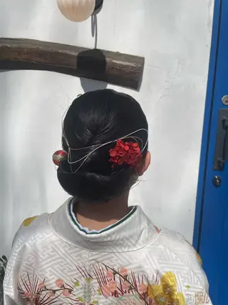 ロング ヘアアレンジ ZAZA Wakaのヘアスタイル