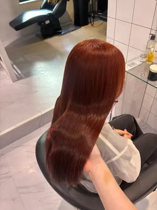カラー 暖色カラー/オレンジ 🧡のんのヘアスタイル
