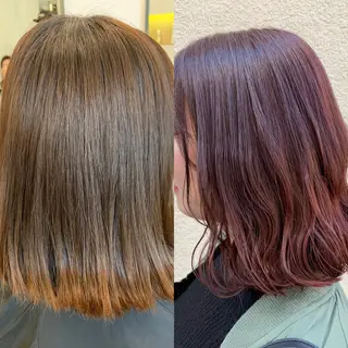 ミディアム カラー Sachiko ❤︎‬Pressのヘアスタイル