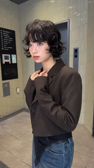 ショート 💫パーマモデル募集 河野瑠太のヘアスタイル